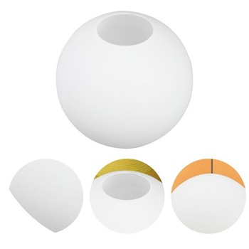 Okrúhle biele tienidlo Kisangel 13,8 cm