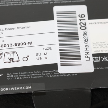 Pánské boxerky GOREWEAR 100013 černé M