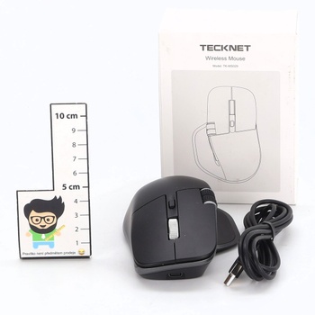Bezdrôtová myš TECKNET Bluetooth (BT 5.0/5.0+2.4G), bočné rolovacie koliesko, super rýchle rolovanie,