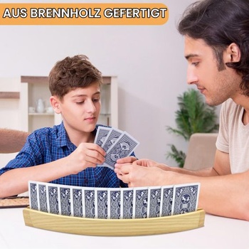 Bellanova 2dielny drevený držiak na hracie karty 33 cm 2 drevo
