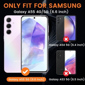 Sada 3 ks tvrdených sklenených ochranných fólií na displej pre Samsung Galaxy A55, sada 3