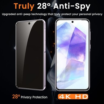 Sada 3 ks tvrdených sklenených ochranných fólií na displej pre Samsung Galaxy A55, sada 3