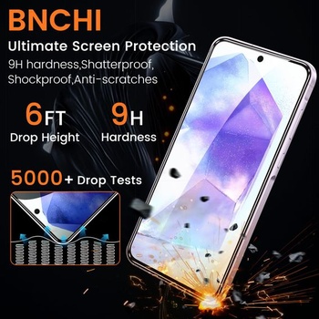 Sada 3 ks tvrdených sklenených ochranných fólií na displej pre Samsung Galaxy A55, sada 3