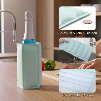 Chladiace puzdro na víno - chladič na fľaše s objemom 750 ml | Chladiace puzdrá na víno ideálne na