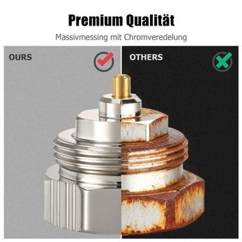 Adaptér na radiátorový kábel M30x1,0 na M30x1,5 pre ventily Oventrop 1011445 - adaptér