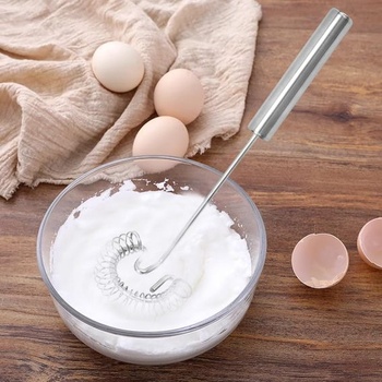 Sada 2 špirálových metličiek, nerezová mini metla na omáčku pre mixéry, kuchárske a kuchynské