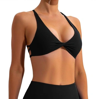 Dámská sportovní podprsenka Litthing s volným zadkem, push-up a bez kostic, fitness, velikost M,