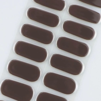 JMEOWIO Nehtová fólie UV vytvrzující hnědý UV gel na nehty pásky na nehty samolepky na nehty