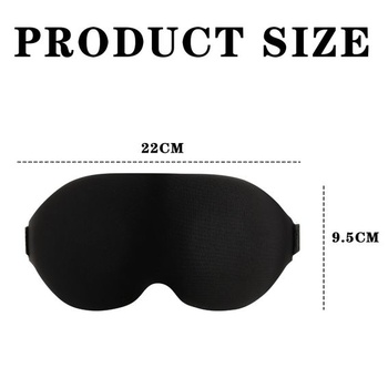 3D nočná maska ​​do očných jamiek, maska ​​na spanie na spanie na boku