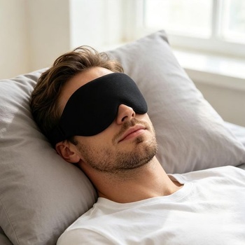 3D nočná maska ​​do očných jamiek, maska ​​na spanie na spanie na boku