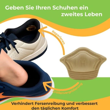 Černé polštářky na podpatky Crown – 6 párů Slim Feet Pro | 3D pohodlí, proti tření, nastavení