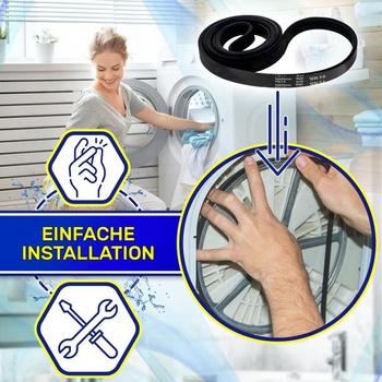 Klinový remeň pre práčku Poly-V 1236 PJE4 481235818206 pre Whirlpool