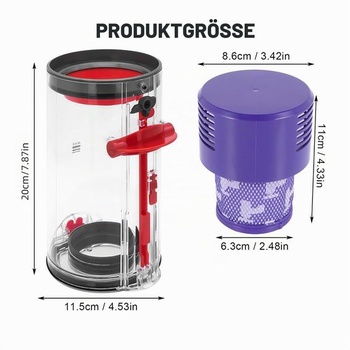 Vysoko kvalitná náhradná nádoba na prach pre vysávače Dyson V10 SV12 SV13 SV27, vrátane HEPA filtra,