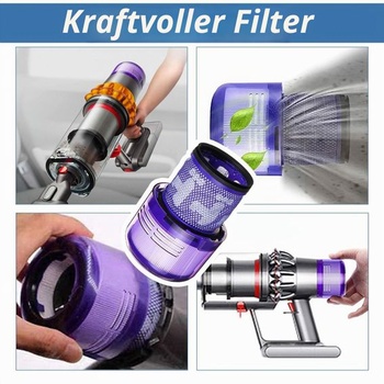Vysoko kvalitná náhradná nádoba na prach pre vysávače Dyson V10 SV12 SV13 SV27, vrátane HEPA filtra,