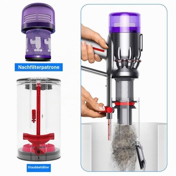 Vysoko kvalitná náhradná nádoba na prach pre vysávače Dyson V10 SV12 SV13 SV27, vrátane HEPA filtra,
