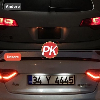 URAQT LED osvetlenie ŠPZ, 2 x 6500 K osvetlenie ŠPZ 400Lm zadné svetlá biele osvetlenie ŠPZ 12V
