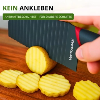 Westmark Crinkle Cutter – Nůž na barvení zeleniny, brambor, hranolků – BLW Baby Food – Nůž na