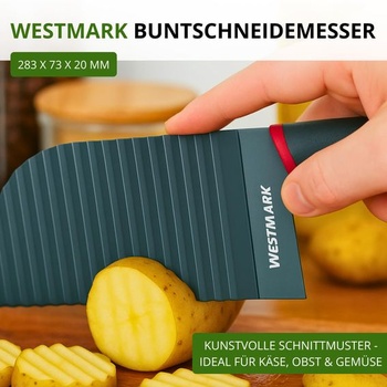 Westmark Crinkle Cutter – Nôž na farbenie zeleniny, zemiakov, hranolčekov – BLW Baby Food – Nôž na