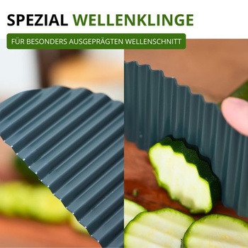 Westmark Crinkle Cutter – Nôž na farbenie zeleniny, zemiakov, hranolčekov – BLW Baby Food – Nôž na