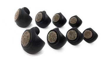 Design61 Plstené klzáky, sada 8 kusov, klzáky na stoličky, chrániče podlahy, Ø 24-26 mm, tlmiče