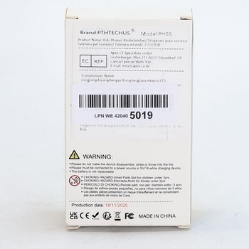 PTHTECHUS Smartphone pro děti, dětské telefony a mobilní telefony Hračky Hudební ELEKTRONICKÉ