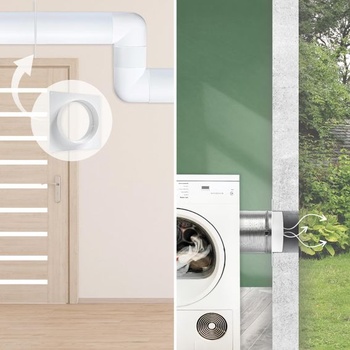 Příruba ventilačního potrubí Vent Systems 150 mm - 2 kusy - plastová spojovací deska potrubí -