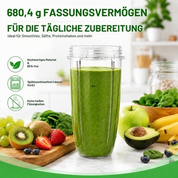 Odšťavňovací kelímky (2 kusy) Kompatibilní s mixéry Nutribullet 600W/900W
