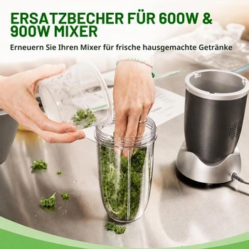 Odšťavovacie kelímky (2 kusy) Kompatibilné s mixérmi Nutribullet 600W/900W