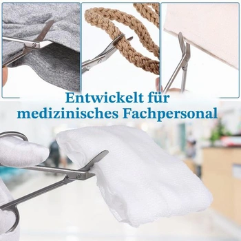 Dvoudílné nerezové nůžky na obvazy, stomické nůžky, stříbrné sádrové nůžky, zahnuté