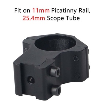 Taktický profilový kroužek puškohledu, montážní kroužky 25,4 mm, adaptér s 11mm lištou