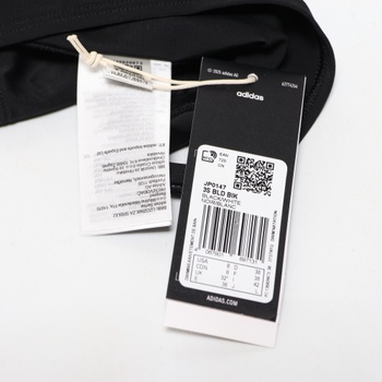 Dámske bikiny adidas s 3 pruhmi a V-Back, veľkosť 36, čierne / biele