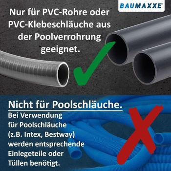 Guľový ventil z PVC 32 mm - 2cestný uzatvárací ventil pre bazény - 16 barov - bm148 Ø 32 mm 1