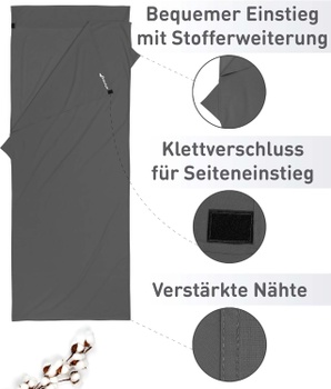 Bavlnený spací vak Fit-Flip B10506GT