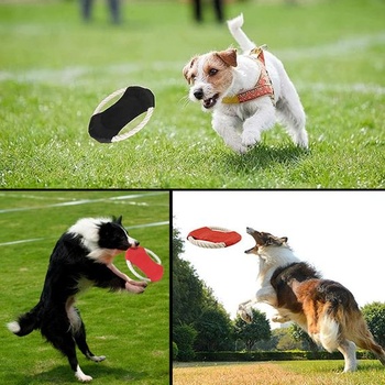 LATRAT 2dielna výcviková hračka Frisbee, interaktívne výcvikové hračky, žuvacie a hádzacie hračky pre