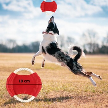 LATRAT 2dielna výcviková hračka Frisbee, interaktívne výcvikové hračky, žuvacie a hádzacie hračky pre