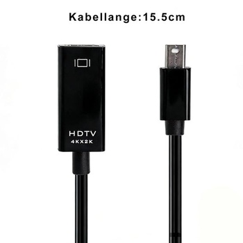 Adaptér HENGBIRD Mini DisplayPort na HDMI 4K, prevodník kábla Mini DP na HDMI pre Thunderbolt 2