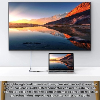 Adaptér HENGBIRD Mini DisplayPort na HDMI 4K, prevodník kábla Mini DP na HDMI pre Thunderbolt 2
