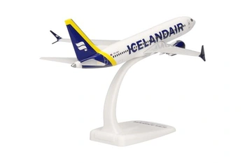 Model letadla Herpa Snap-Fit Icelandair Boeing 737 Max 8 - žlutý ocasní pruh, miniatura v měřítku