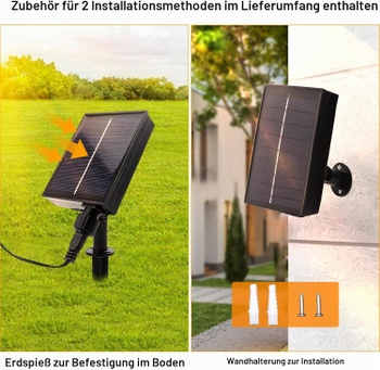 Solárne LED osvetlenie JIMACRO vonkajšie, solárny panel