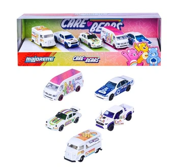 Súprava autíčok Majorette Care Bears, 5 kovových autíčok,…
