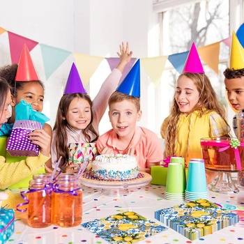 40 papírových ubrousků s citronovou tématikou, modrožlutý citronový motiv, jednorázové ubrousky, 33