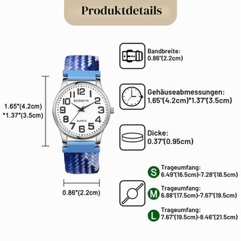 JewelryWe Hodinky s pletenou elastickou podšívkou pre ženy, mužov a deti, jednoduché analógové