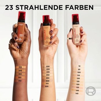 L'Oréal Paris Make-up, vodeodolný a dlhotrvajúci, tekutý make-up s SPF 25, Infallible 32H Fresh