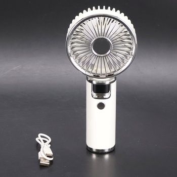 Biely ručný ventilátor YZYOE