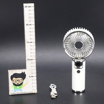 Biely ručný ventilátor YZYOE