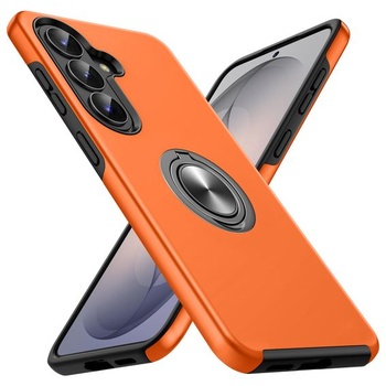 Puzdro Doeshine pre Samsung Galaxy S26 so stojanom, oranžové Samsung Galaxy S26 oranžové