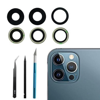 Náhradné sklo pre iPhone 12 Pro Max (6,7 palca), náhradné sklo s opravným náradím, odolné proti