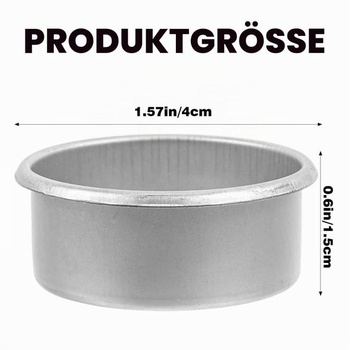 30 kovových svíček na čajové svíčky, svícny 40 mm, kalíšky na svíčky, plechové kalíšky na čajové