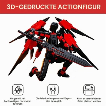 Akční figurky T13 (kompletní), 3D tištěné kloubové figurky s více klouby, figurína robota Lucky 13,