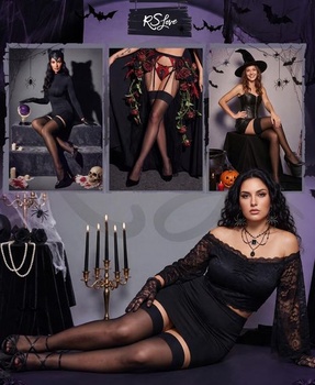 RSLOVE Sexy pančuchy s pružným podväzkom pre ženy - nylonové pančuchy s protišmykovými